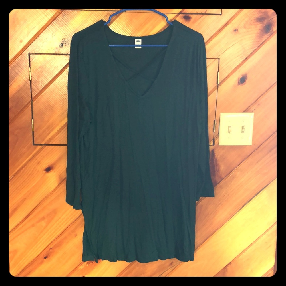 Green XL long shirt